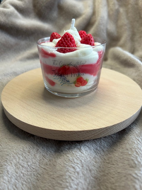 Bougie Gourmande Yaourt Fraise